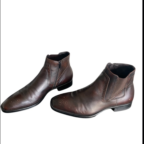 Johnston & Murphy Men’s Leather Zippered Detail Boot Size 11 - Picture 4 of 8